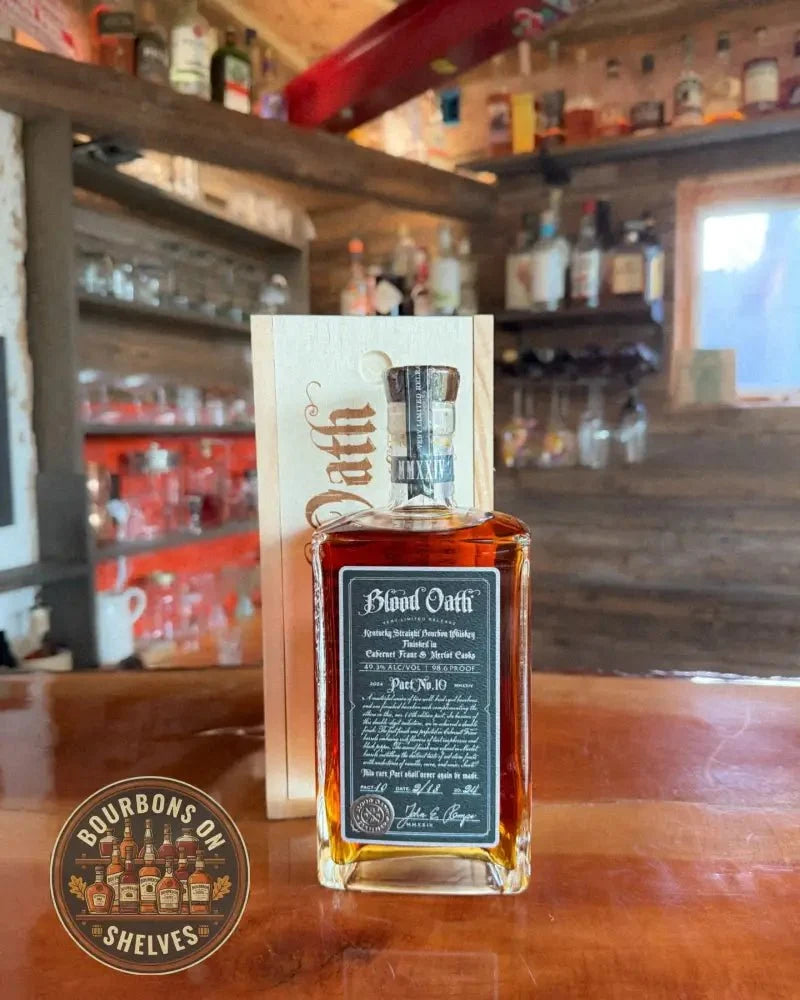 Blood Oath Pact No. 10 - Proof: 98.6 (49.3% ABV) - Bourbons On Shelves