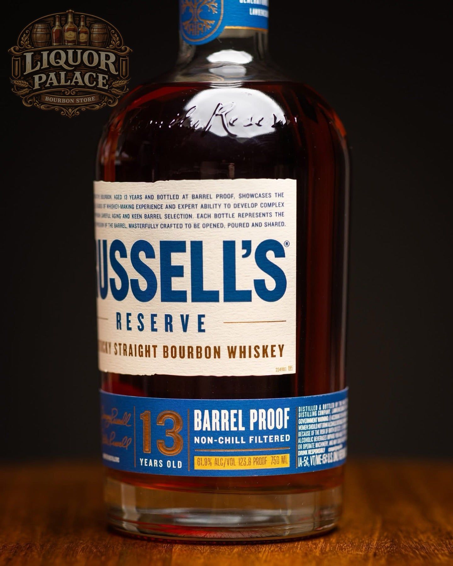Russell’s Reserve 13 Year – 61.9% ABV (123.8 Proof)