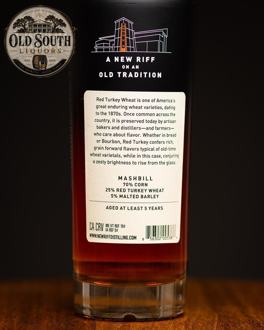 New Riff Red Turkey Wheat Bottled in Bond – 50% ABV (100 Proof)