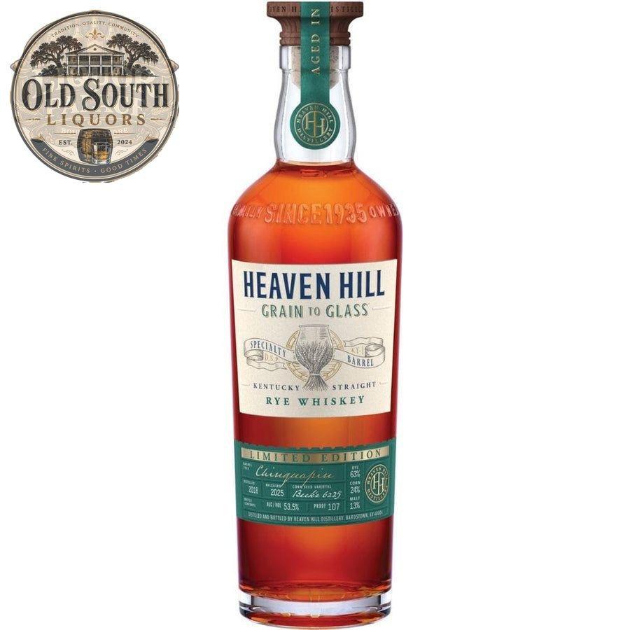 Heaven Hill Grain to Glass Specialty Barrel Series Rye Whiskey – Aged in Chinquapin Oak – 53.5% ABV (107 Proof)