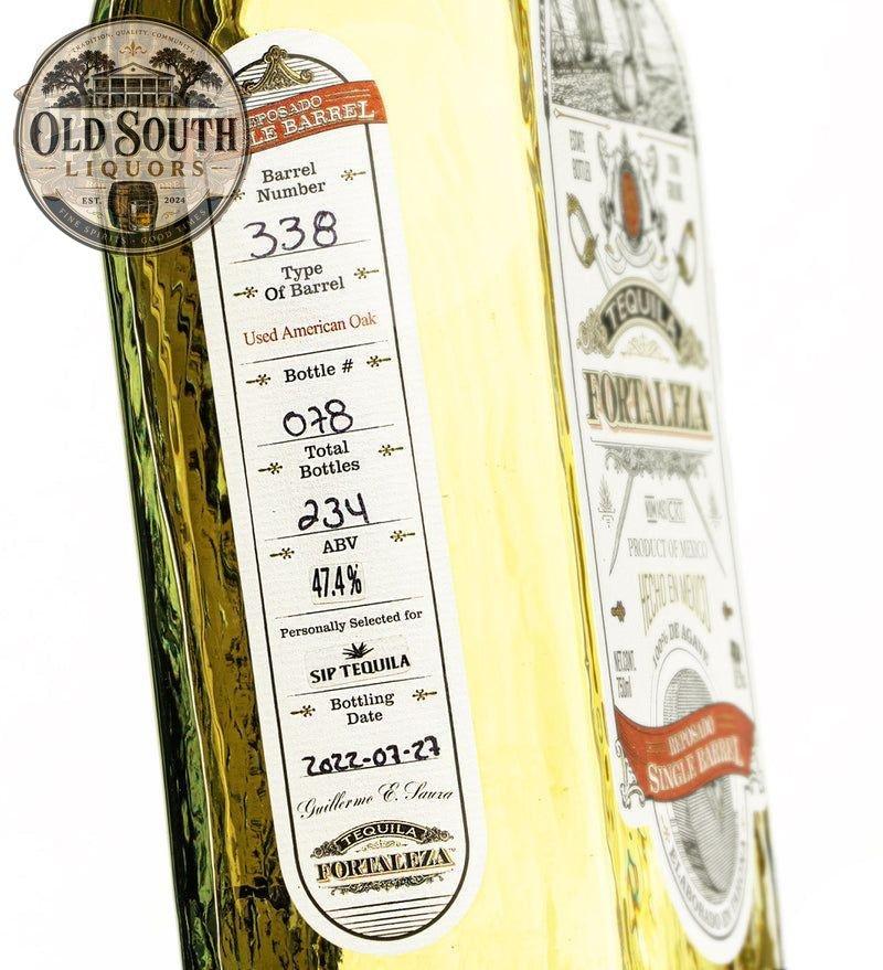 Fortaleza / Sip Tequila Single Barrel Reposado – 47.4% ABV (94.8 Proof)