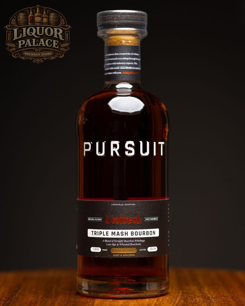 Pursuit Triple Mash Bourbon Whiskey – 59.9% ABV (119.8 Proof)
